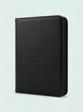 Classeur zippé 9 pochettes en simili-cuir noir, 360 cartes, Mintcase
