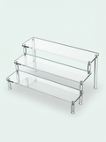 Présentoir escalier acrylique transparent Mintcase, 3 niveaux