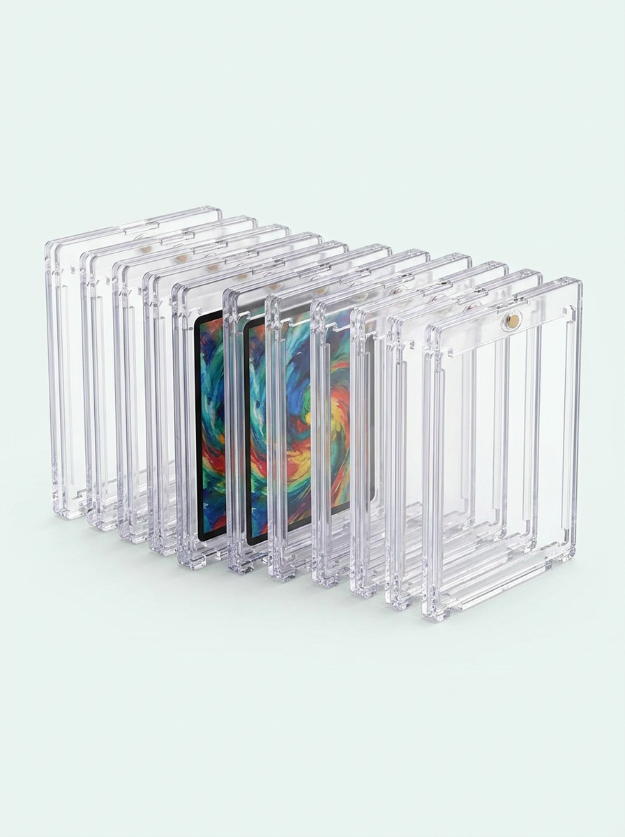 Lot de 10 porte-cartes magnétiques 35 pt Mintcase