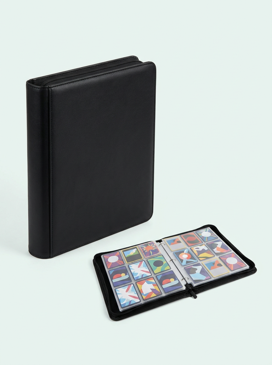 Classeur zip 900 cartes Mintcase, pochettes doubles