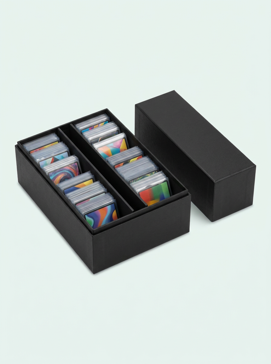 Boîte de rangement Mintcase pour 800 cartes avec séparateurs