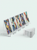 Supports chevalets transparents pour cartes Mintcase