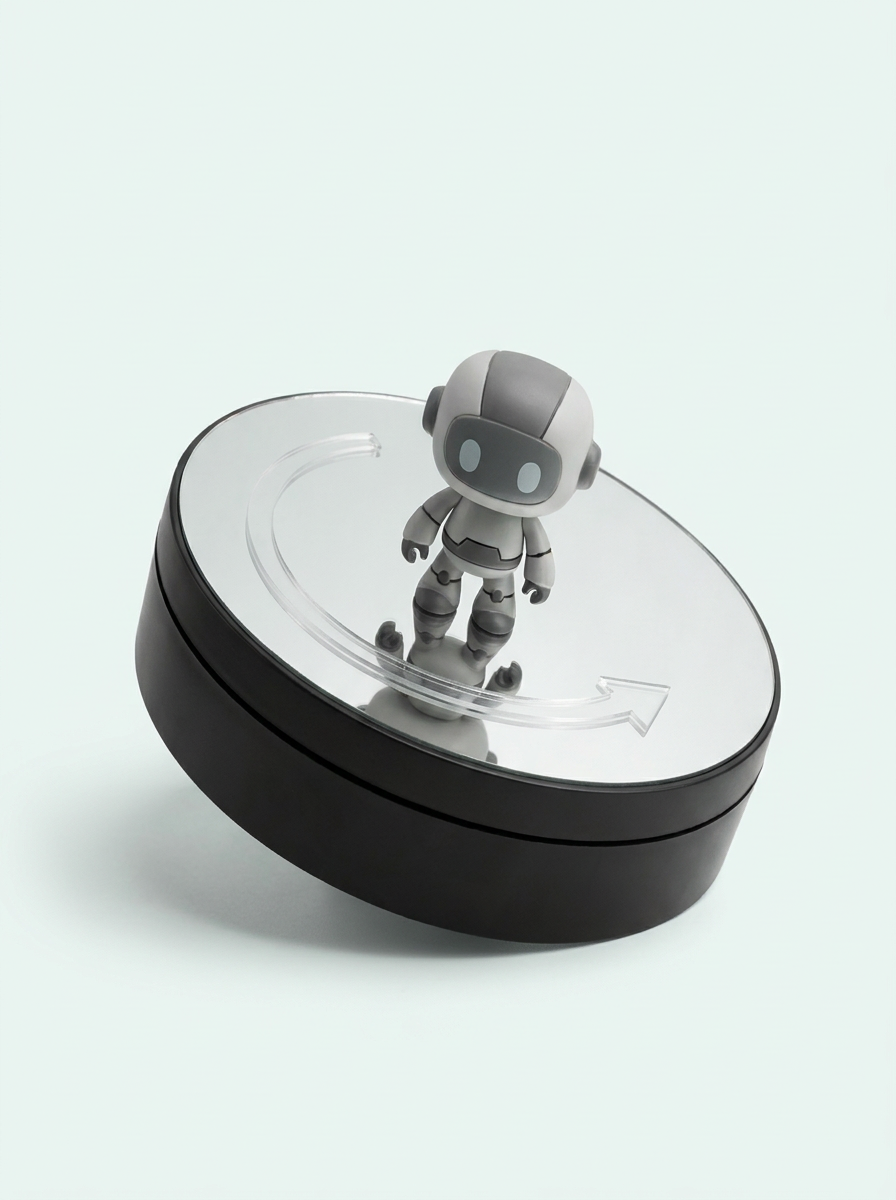 Plateau tournant motorisé Mintcase pour figurine