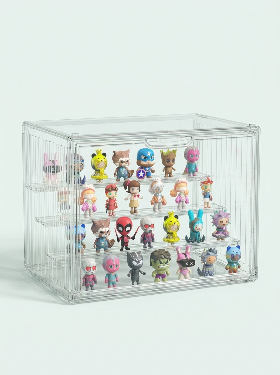 Organisateur acrylique à gradins Mintcase pour figurines de boîtes mystère