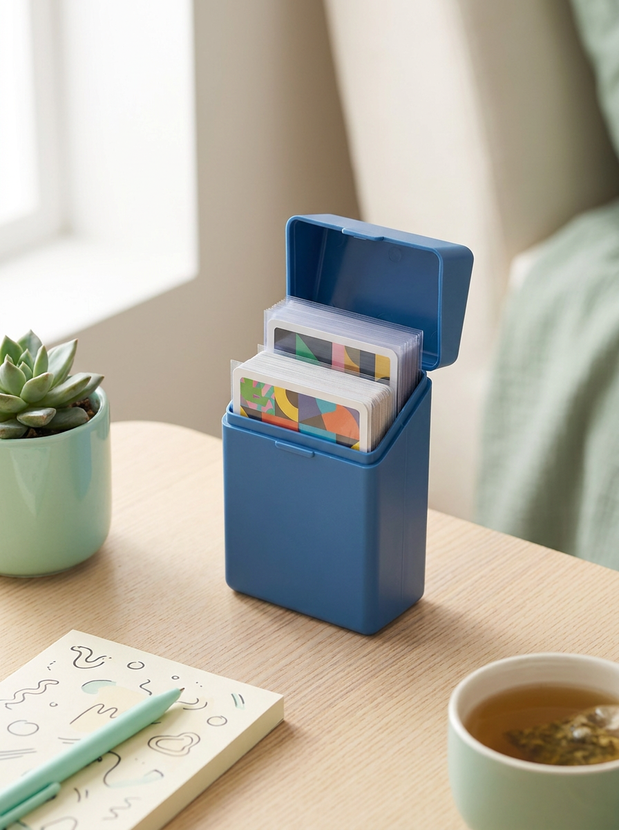 Deck box double compartiment Mintcase ouverte avec deux petits decks