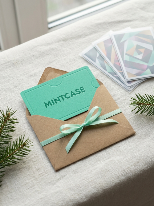 Carte cadeau Mintcase dans son enveloppe
