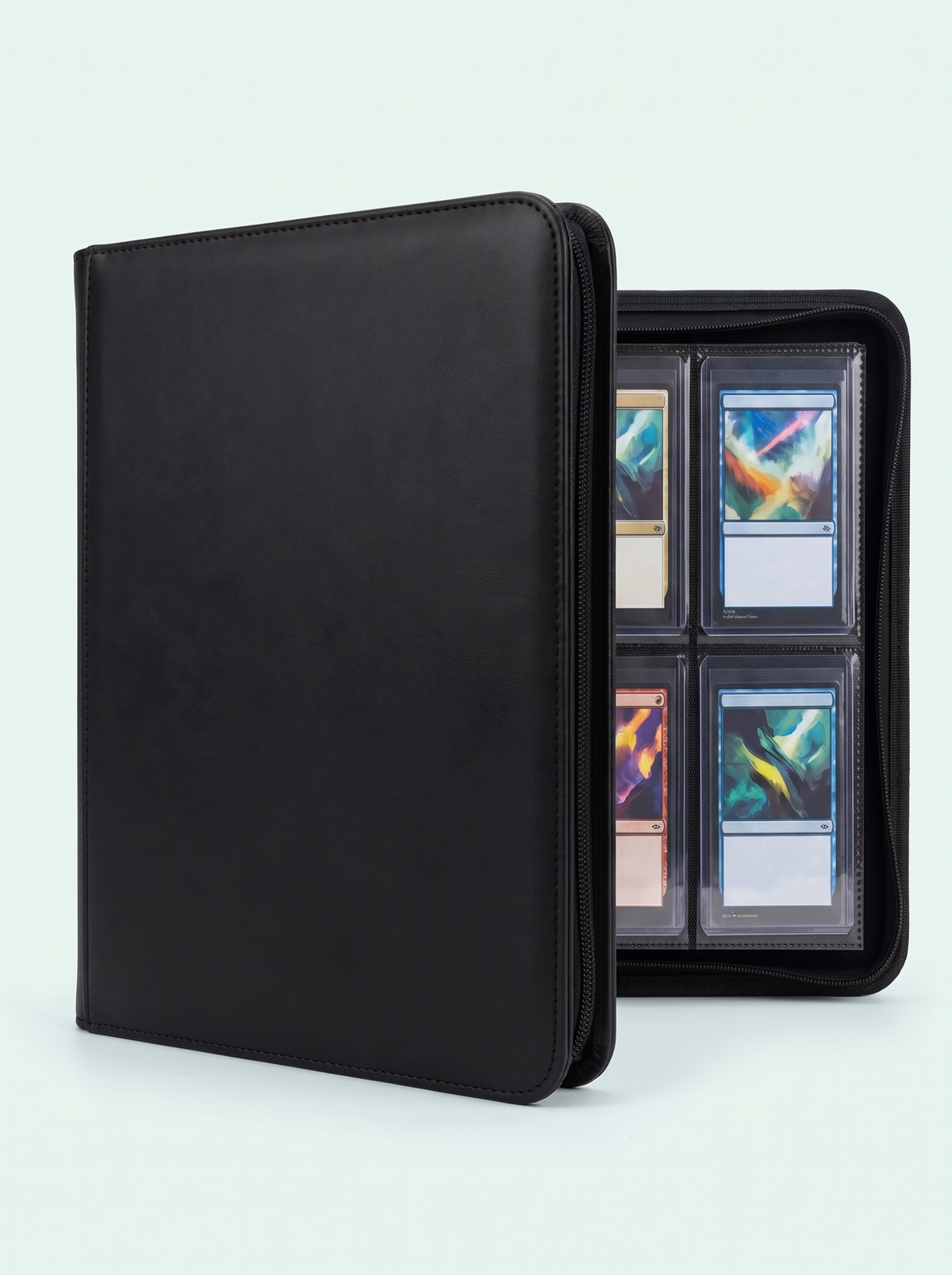Classeur pour toploaders noir, 4 pochettes par page