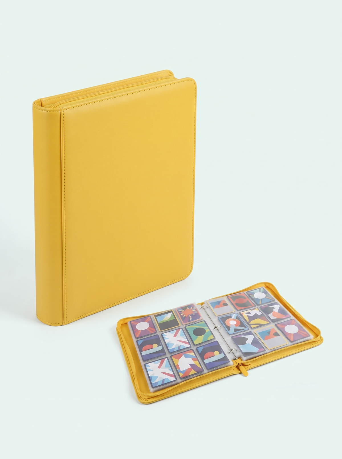 Classeur zip 900 cartes jaune