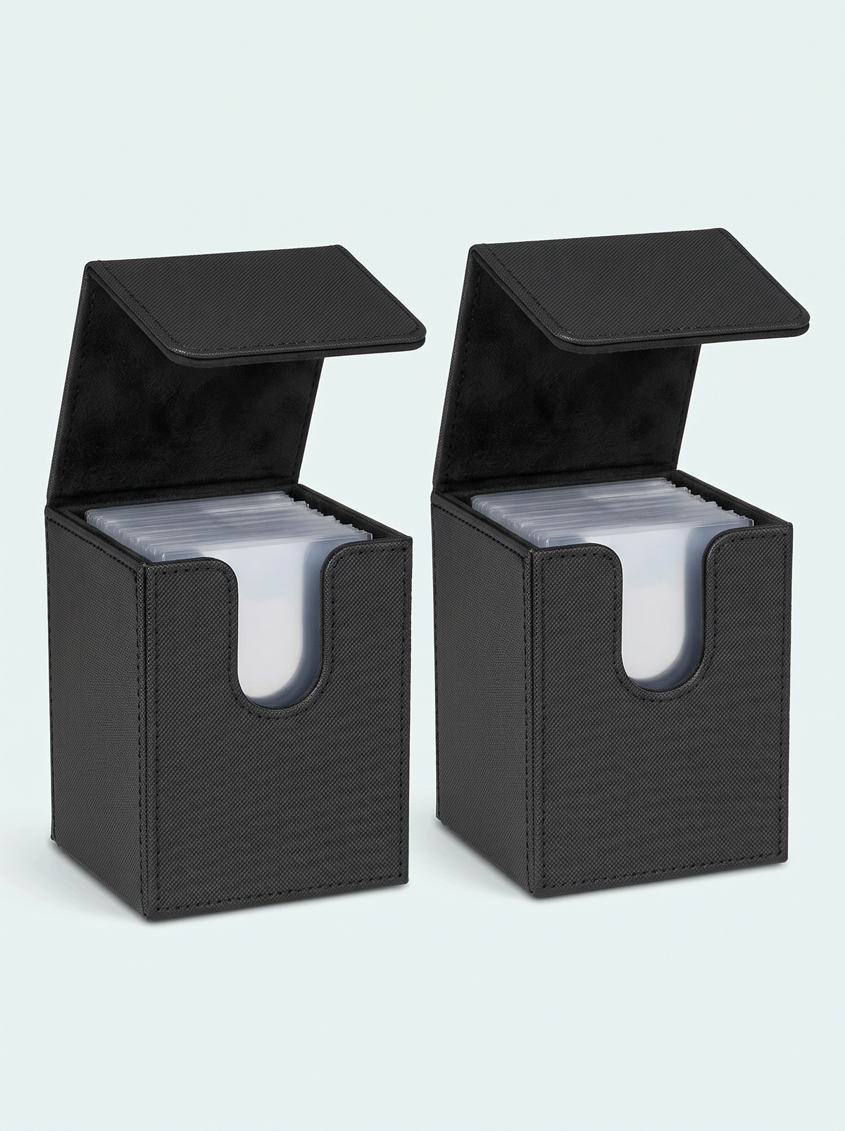 Deck box 100 cartes simple pochette noir