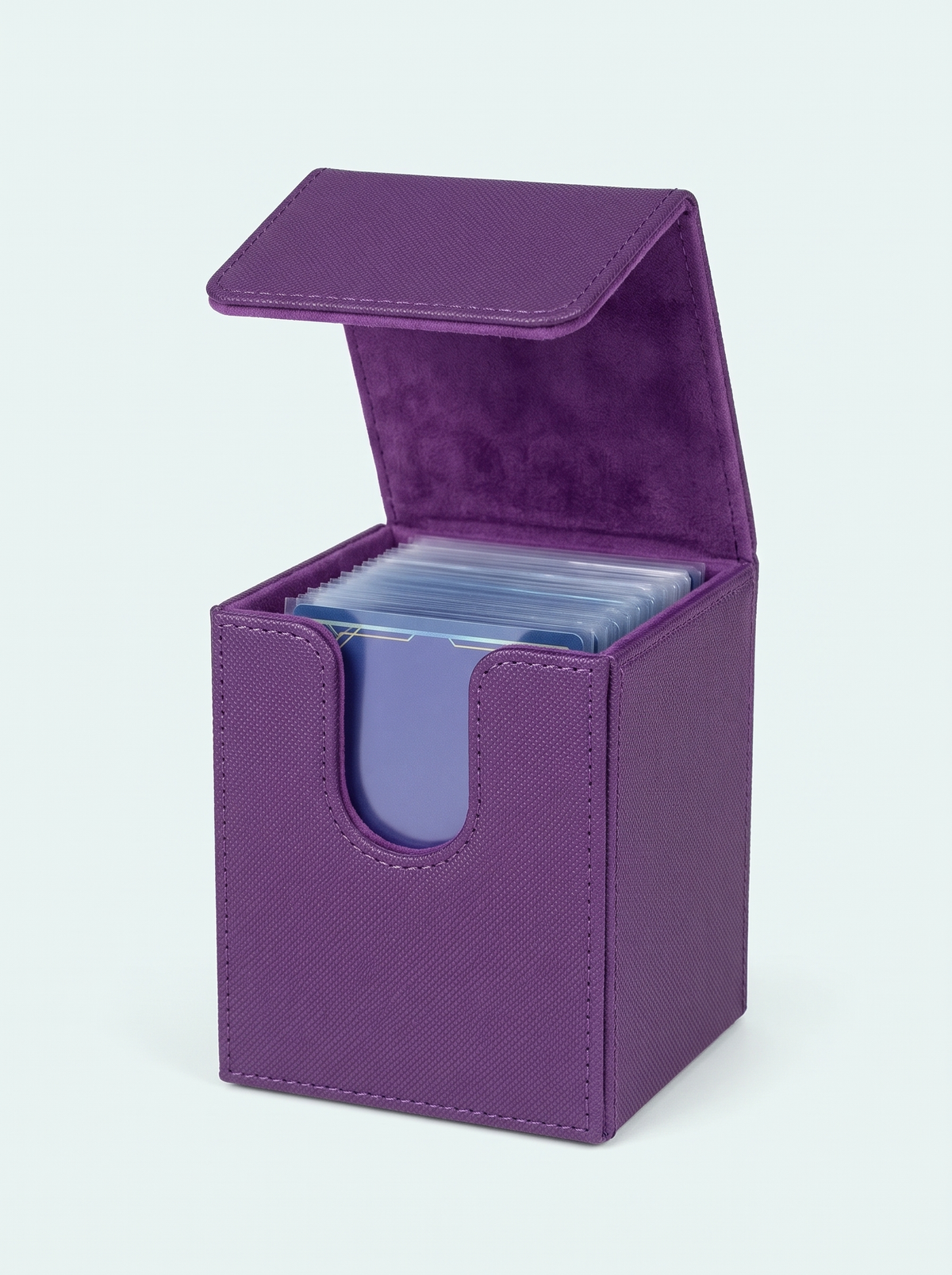 Deck box 100 cartes simple pochette violet