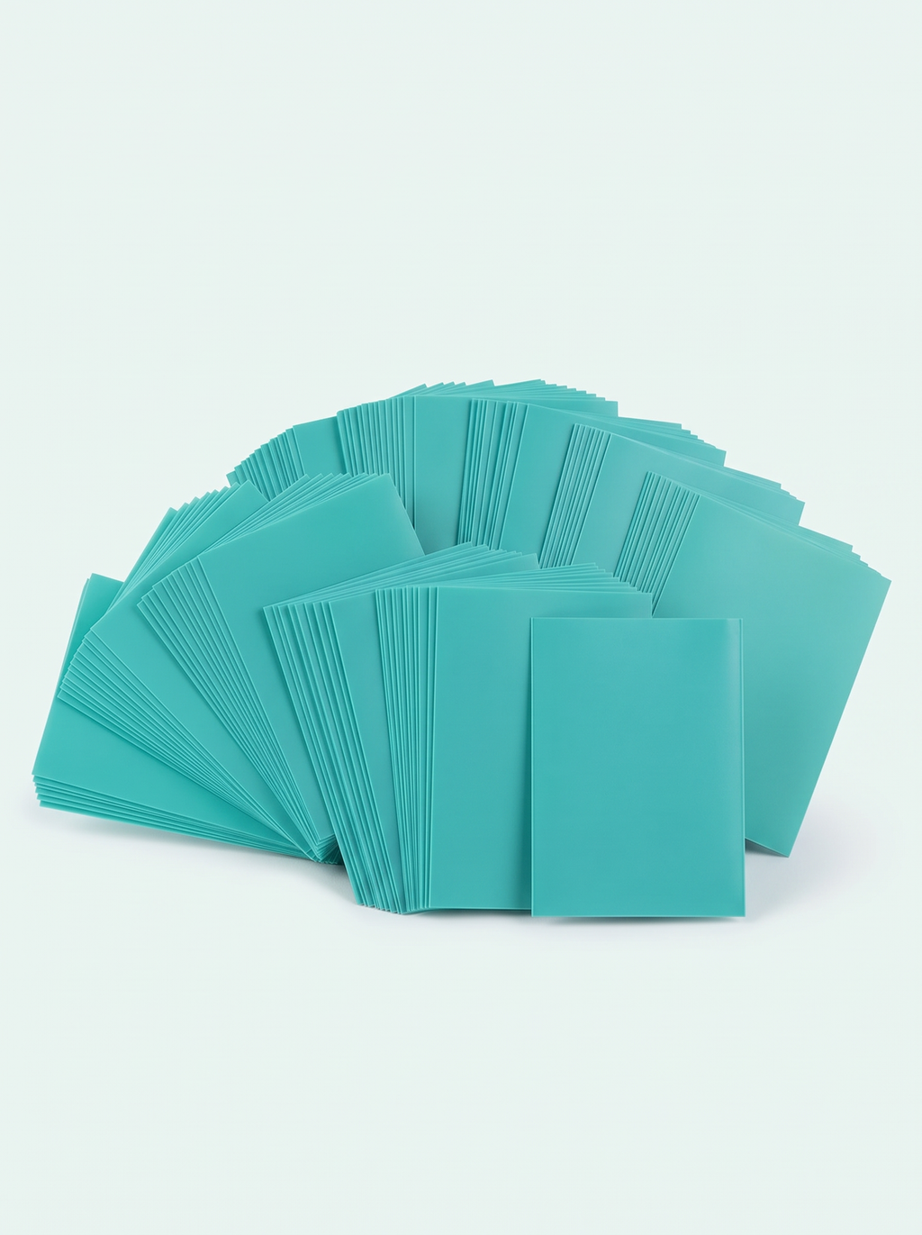 100 sleeves format japonais bleu aigue-marine