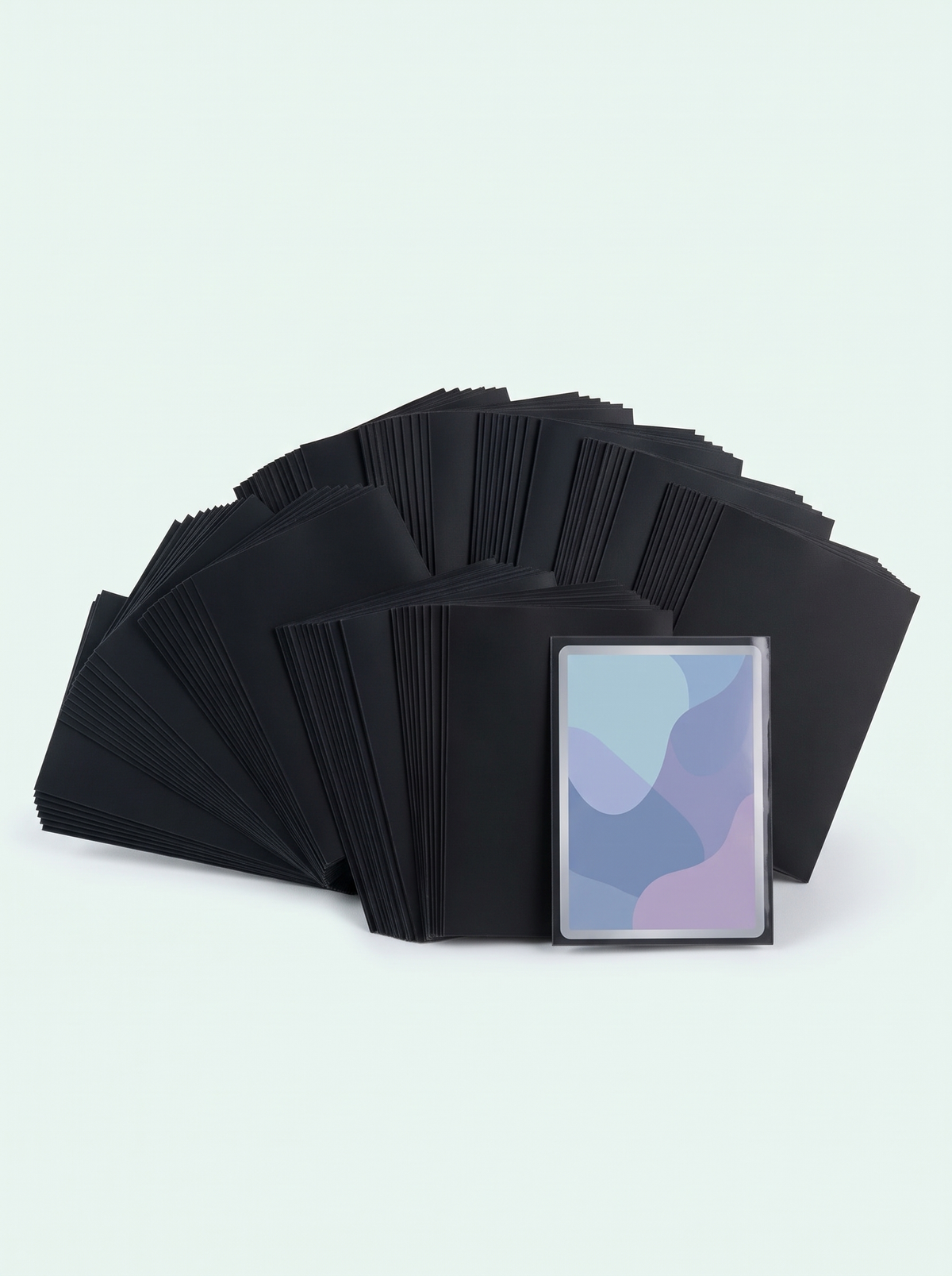 100 sleeves format japonais noir