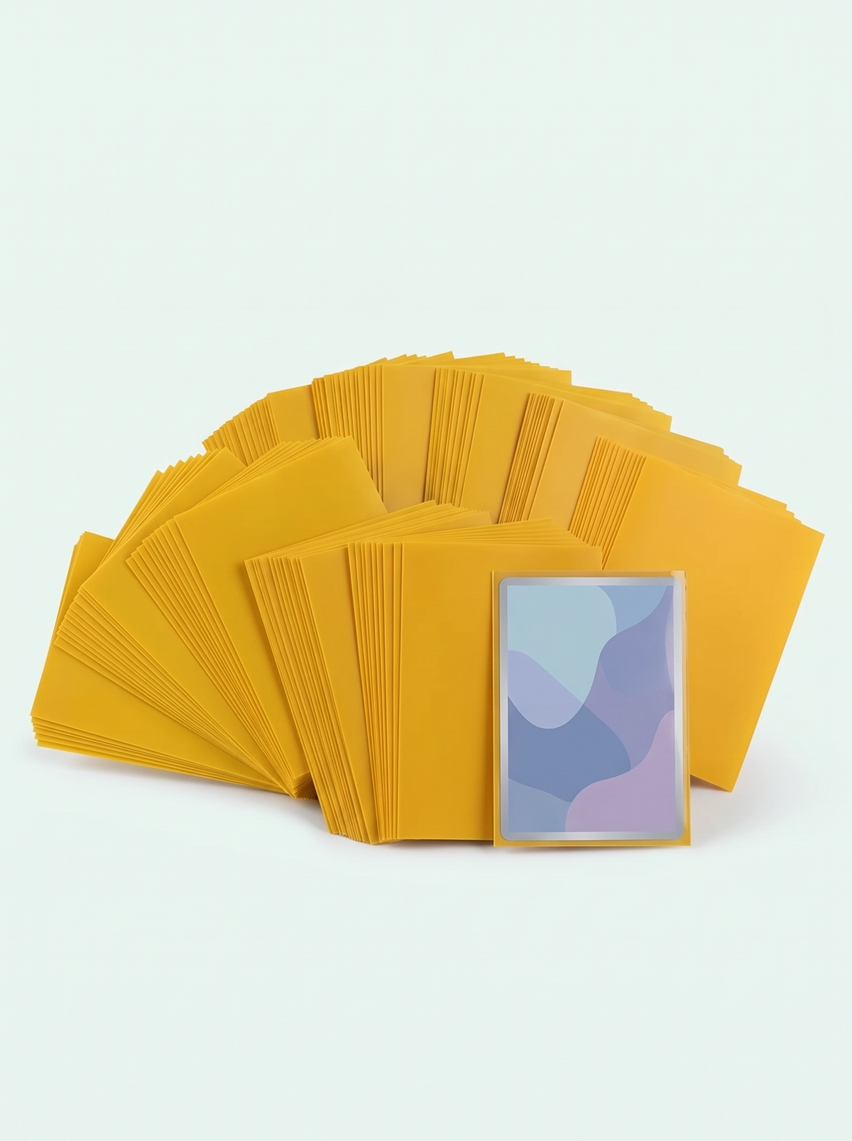 100 sleeves format japonais jaune