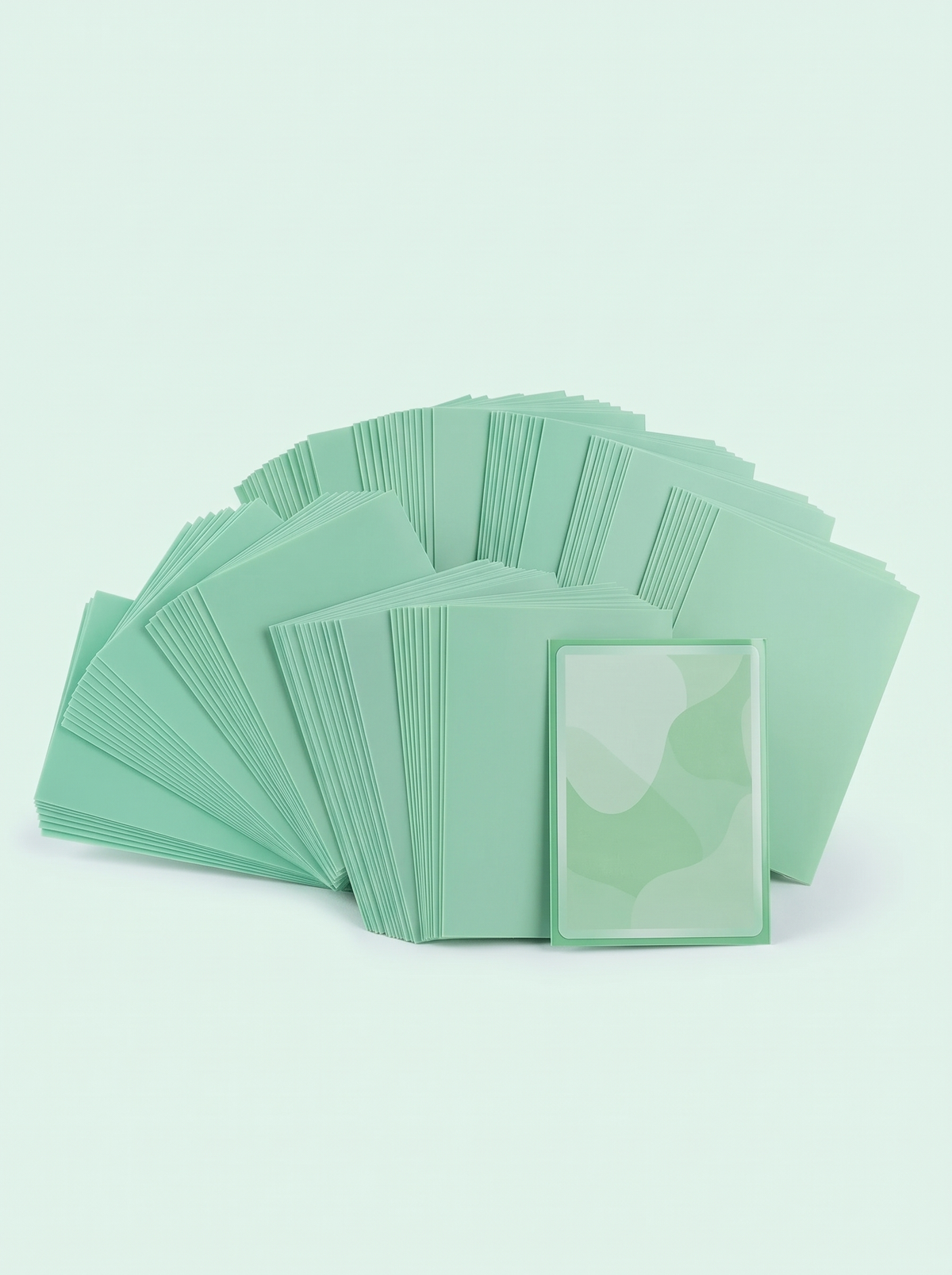 100 sleeves format japonais vert clair