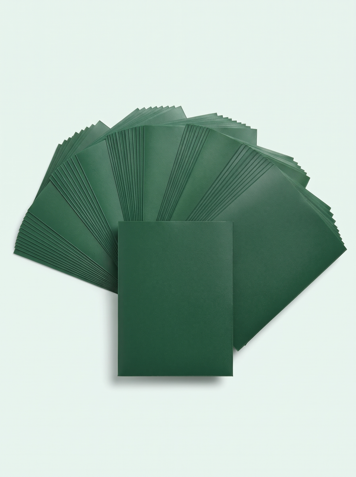 100 sleeves mates couleur vert foncé