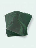 100 sleeves mates motif vert foncé
