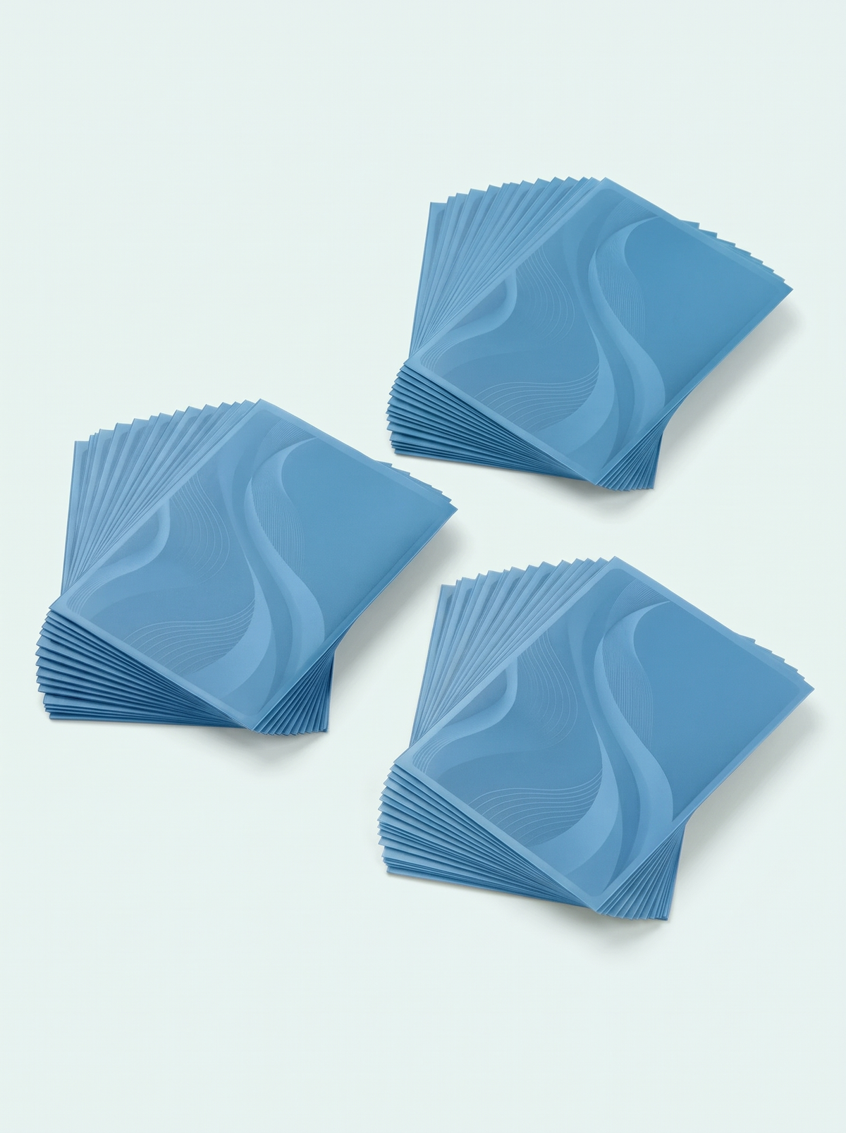 100 sleeves mates motif bleu ciel