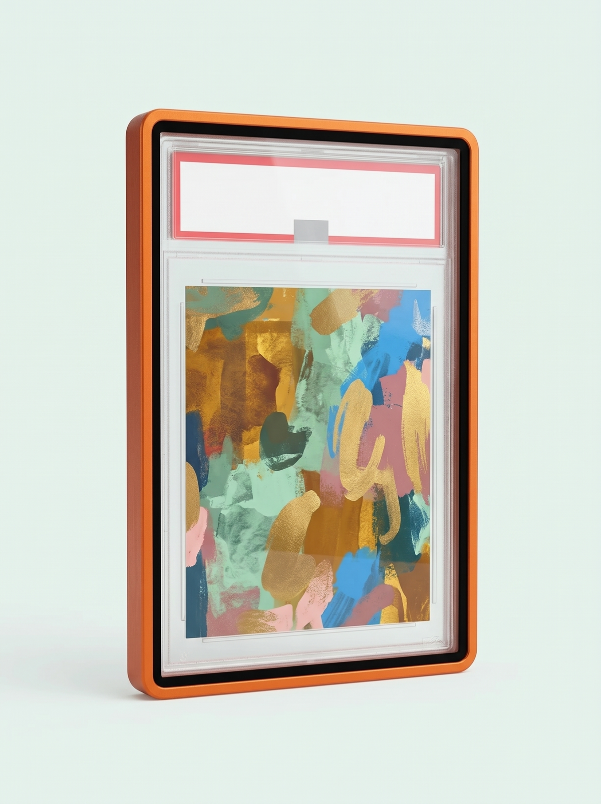 Étui en aluminium pour carte gradée orange