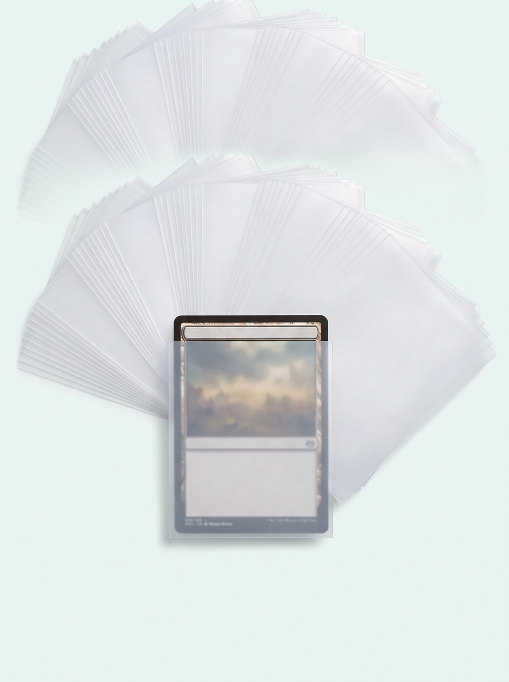 100 sleeves mates couleur transparent