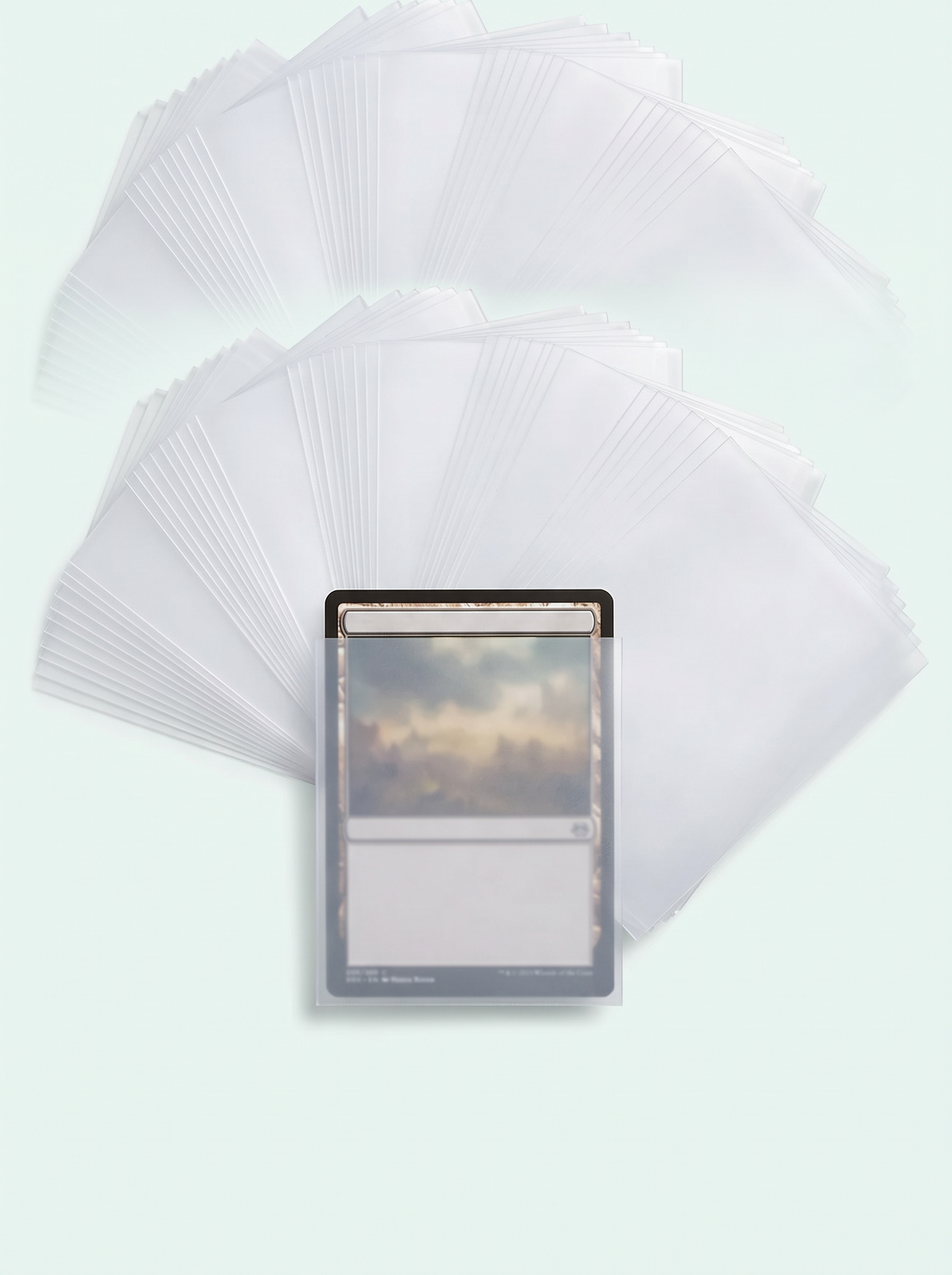 100 sleeves mates couleur transparent
