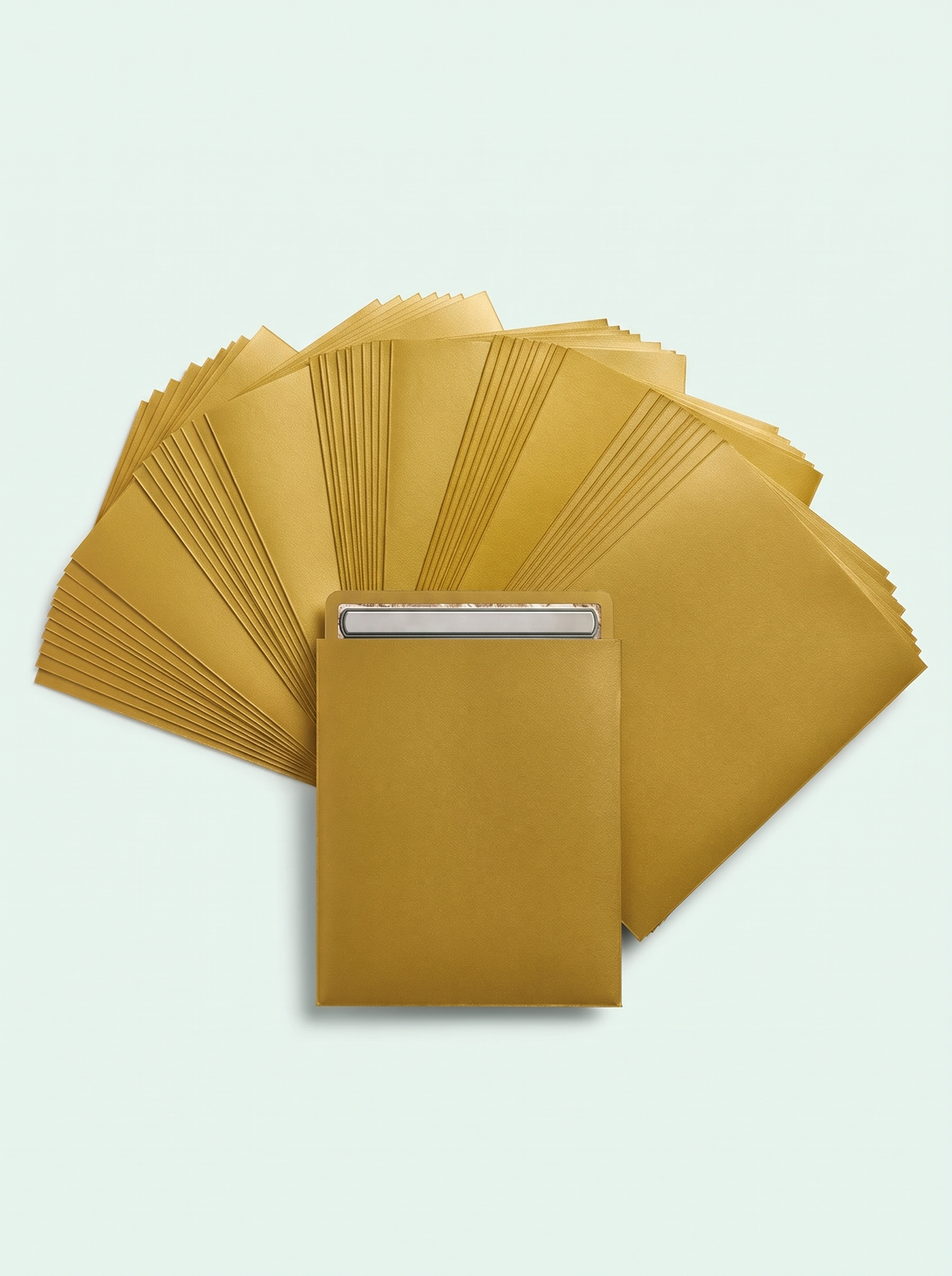 100 sleeves mates couleur or
