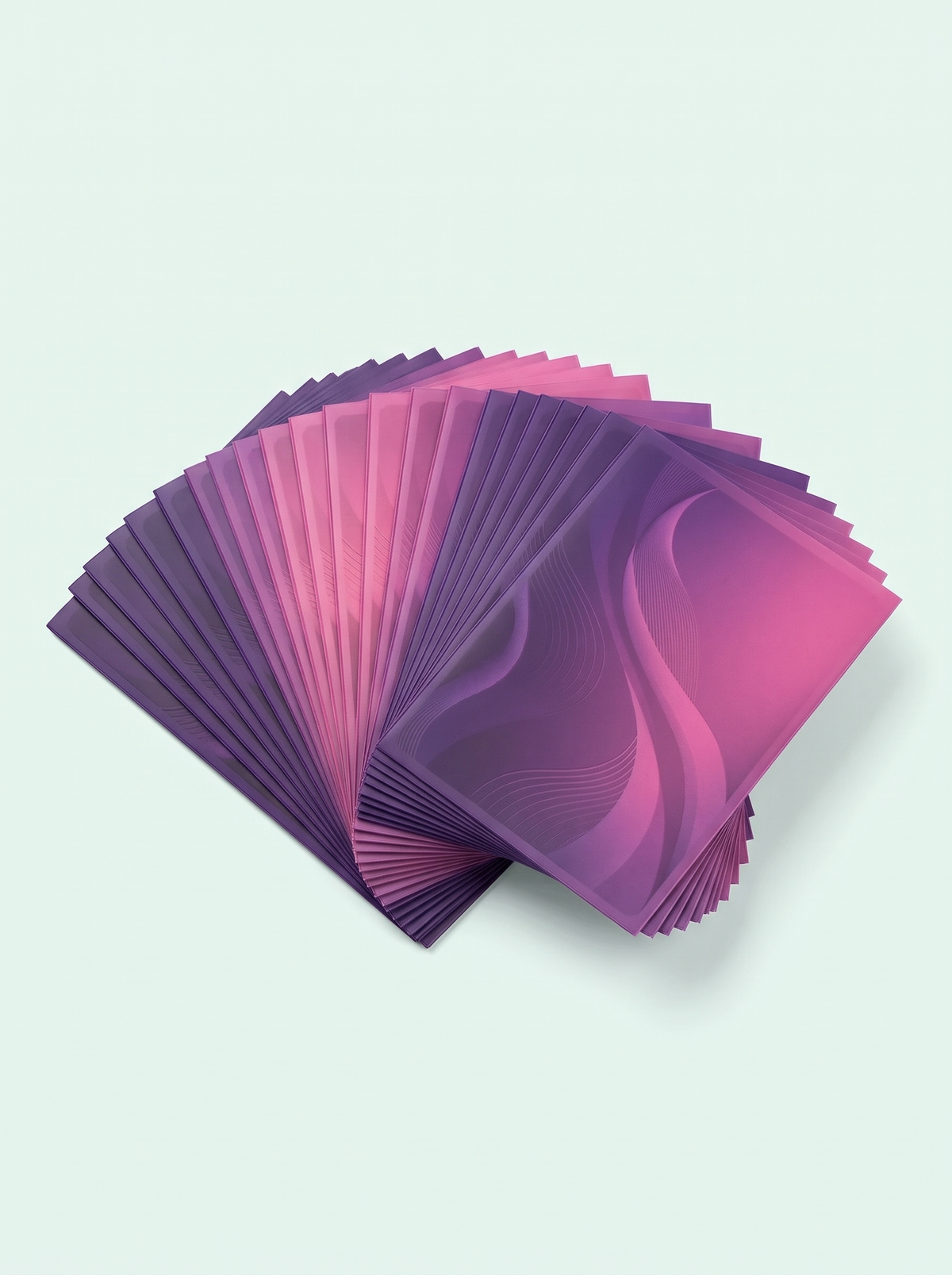 100 sleeves mates motif violet et rose