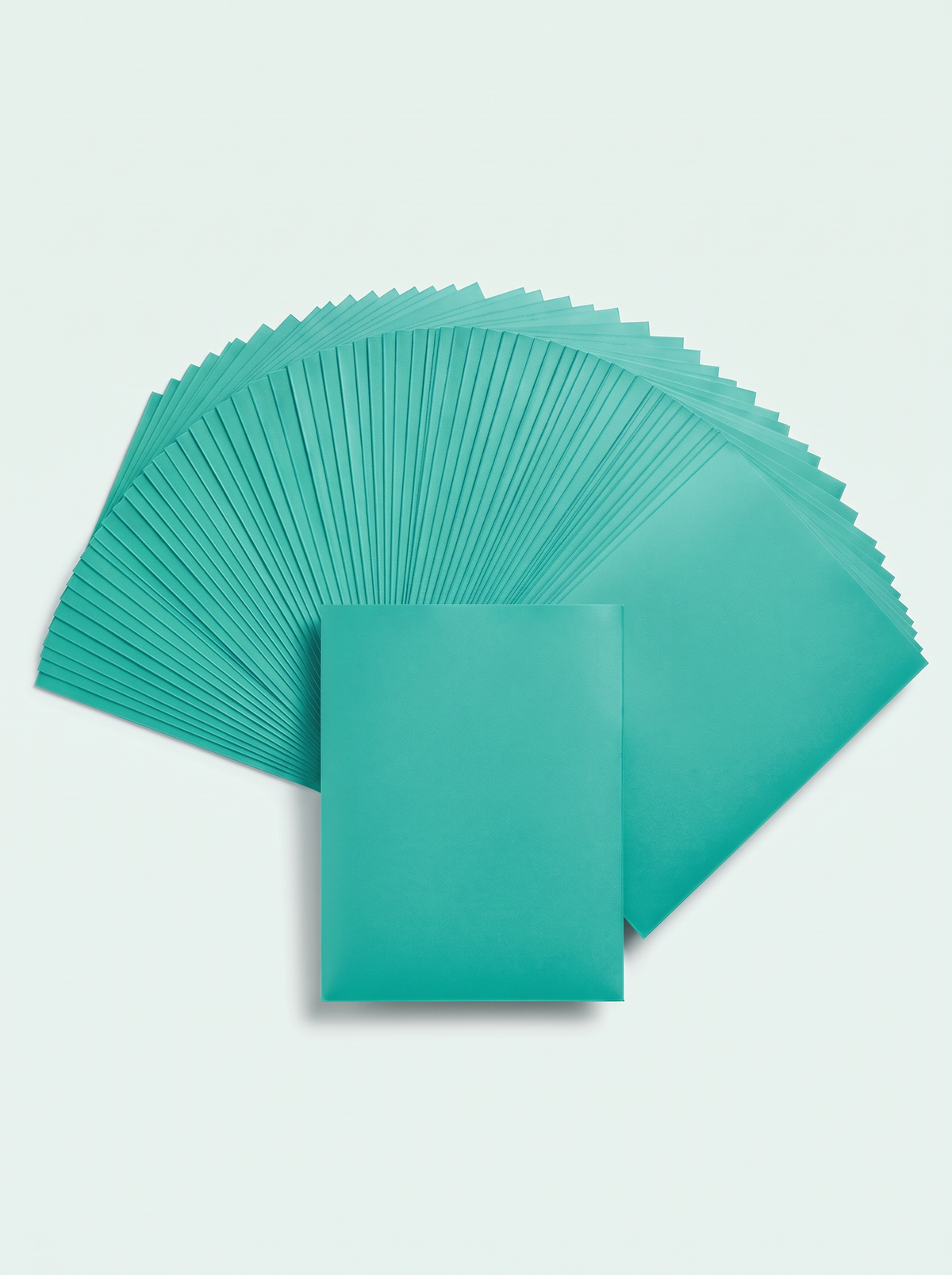 100 sleeves mates couleur turquoise