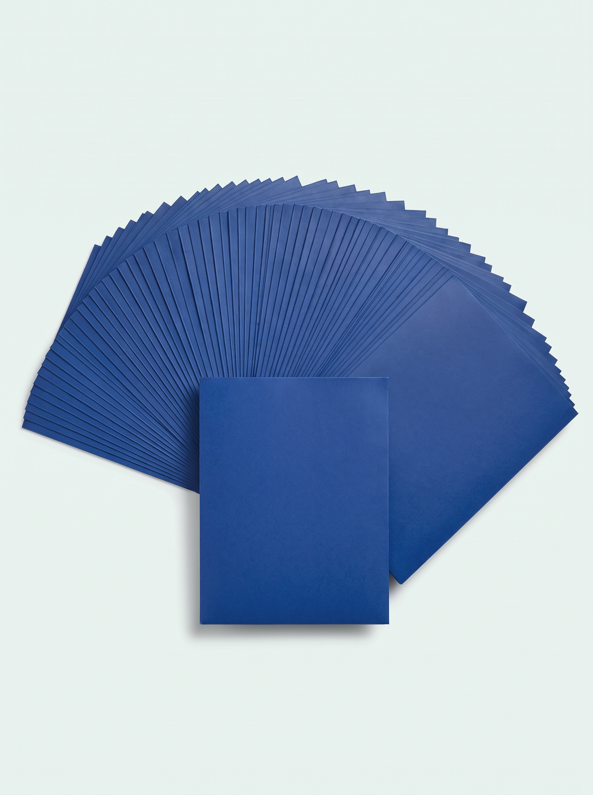 100 sleeves mates couleur bleu