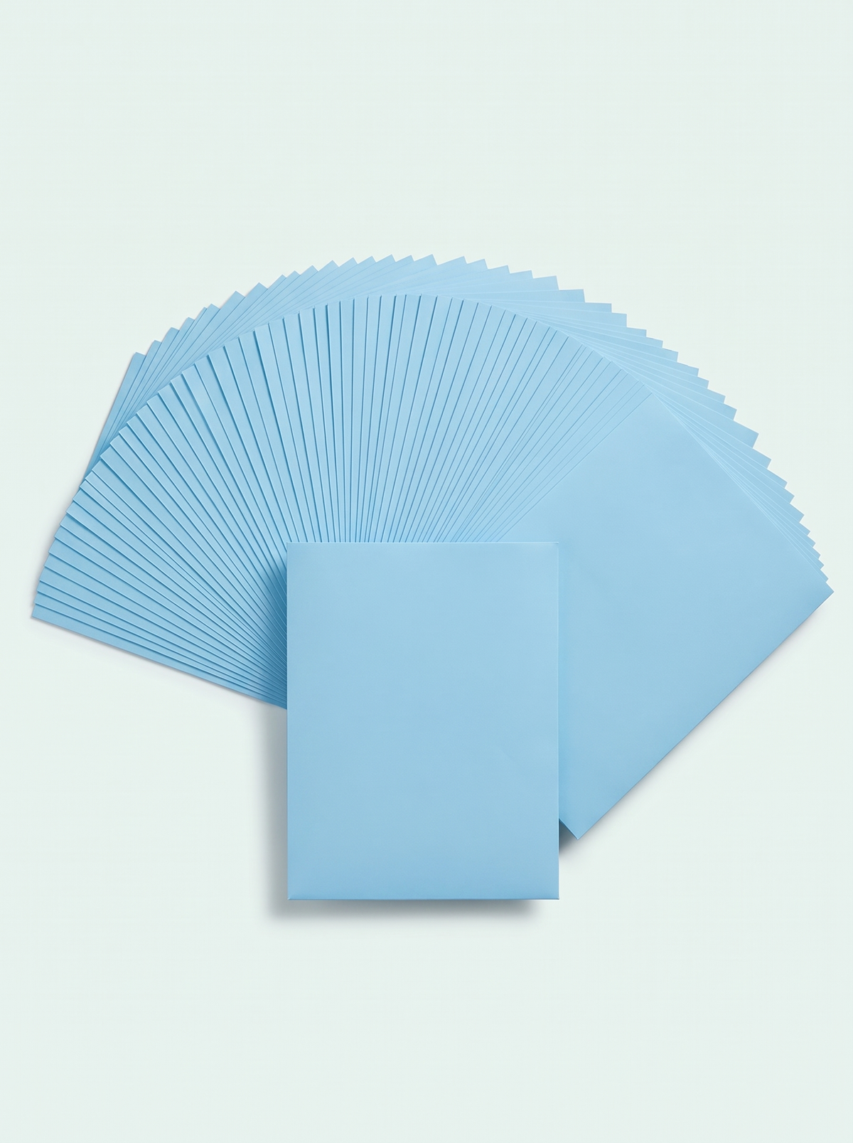 100 sleeves mates couleur bleu clair