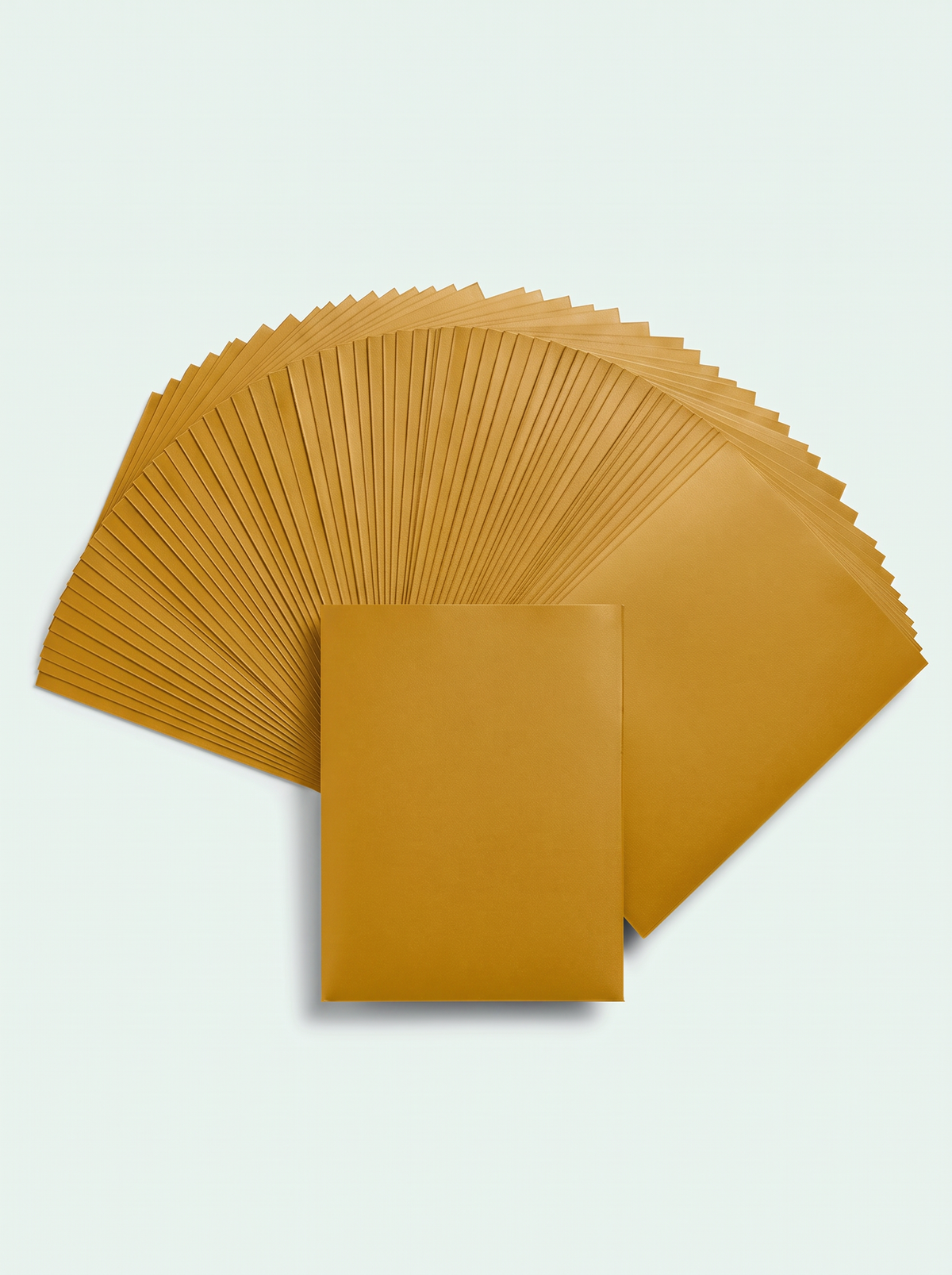 100 sleeves mates couleur jaune