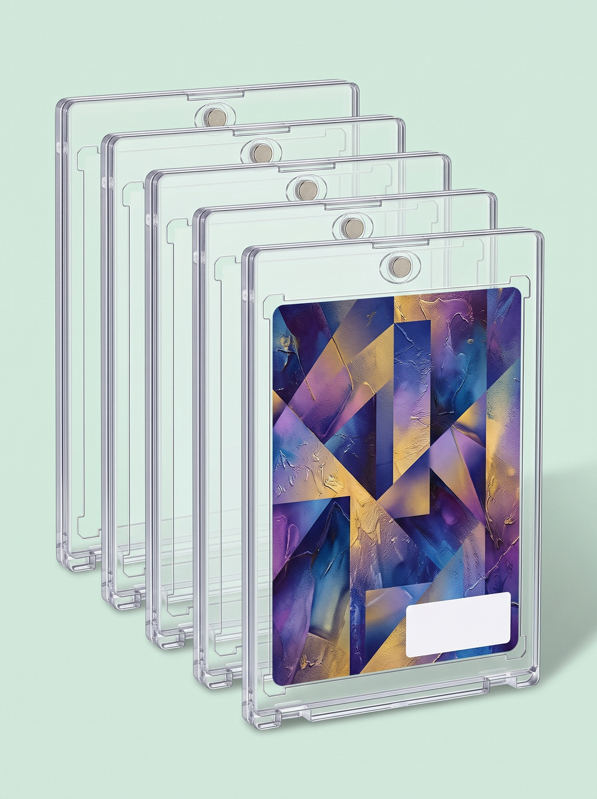 5 porte-cartes magnétiques sans support