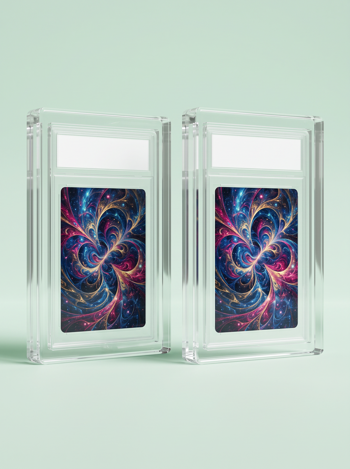 Vitrines pour carte gradée, petite, lot de 2