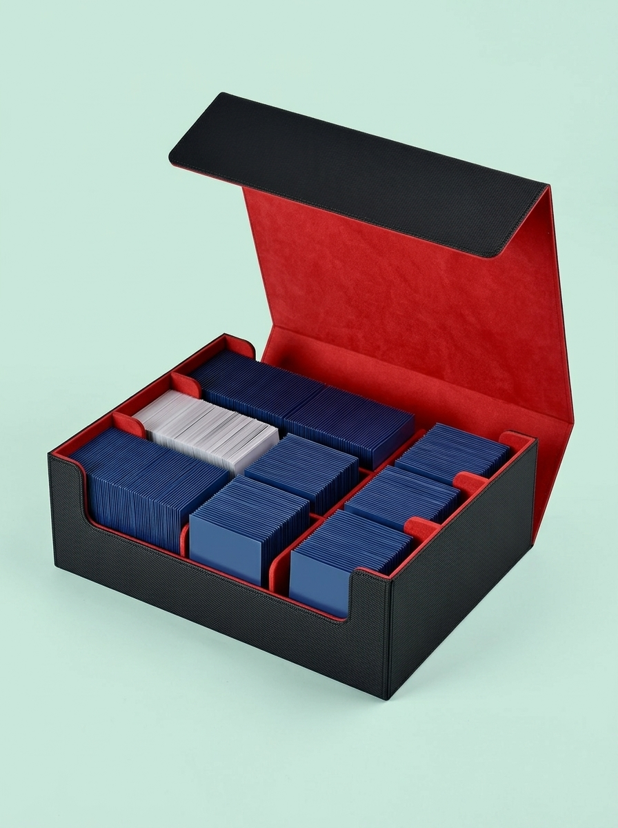 Boîte 1 800 cartes, noir et rouge