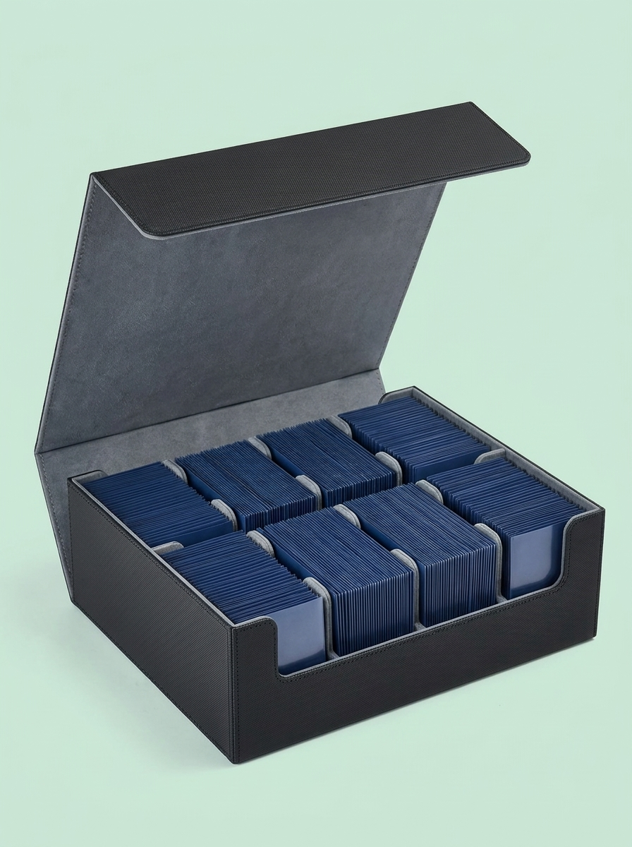 Boîte 1 800 cartes, noir et gris