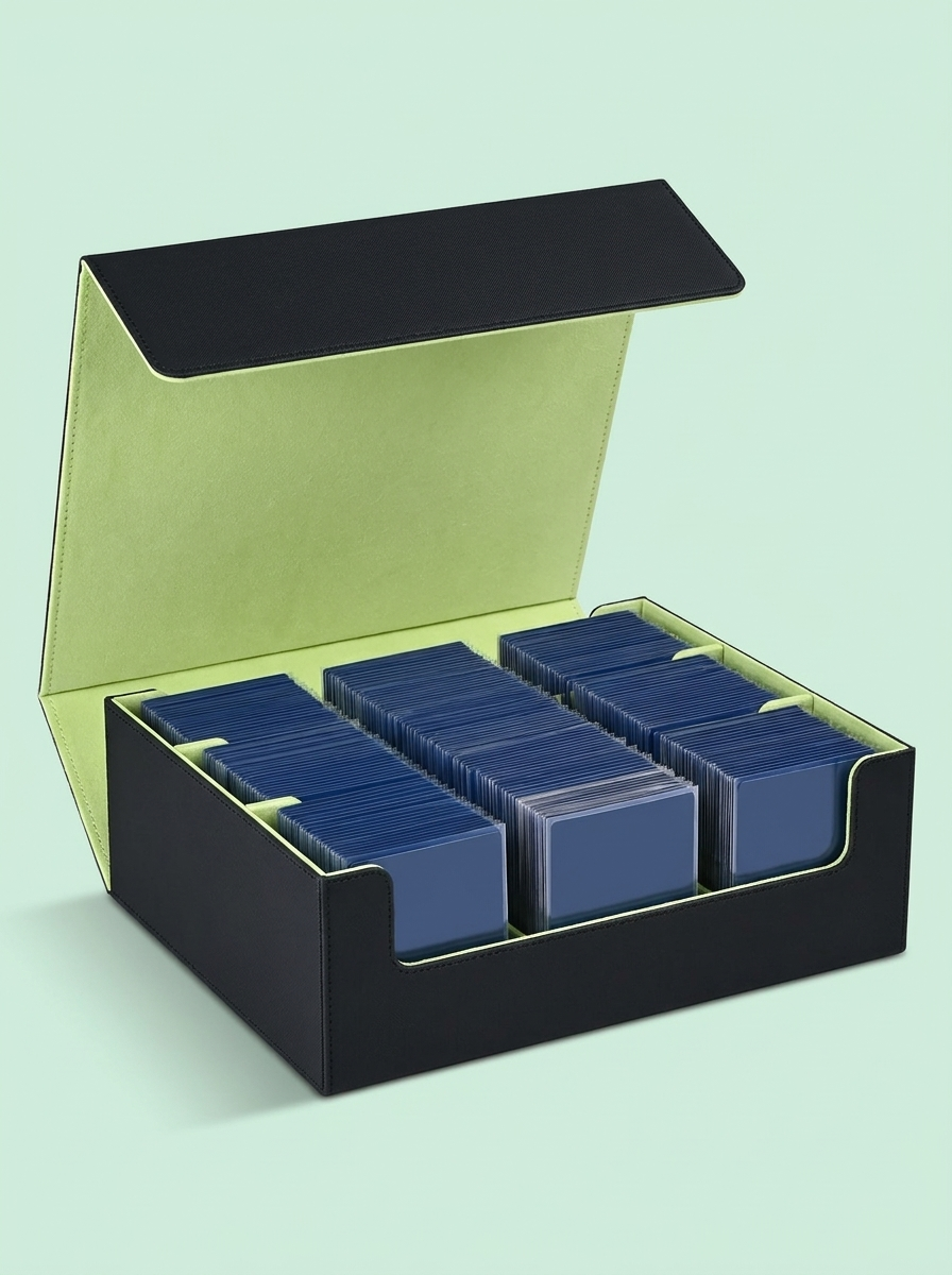 Boîte 1 800 cartes, noir et vert