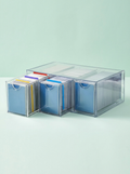 Boîte de rangement à tiroirs transparents, 3 tiroirs