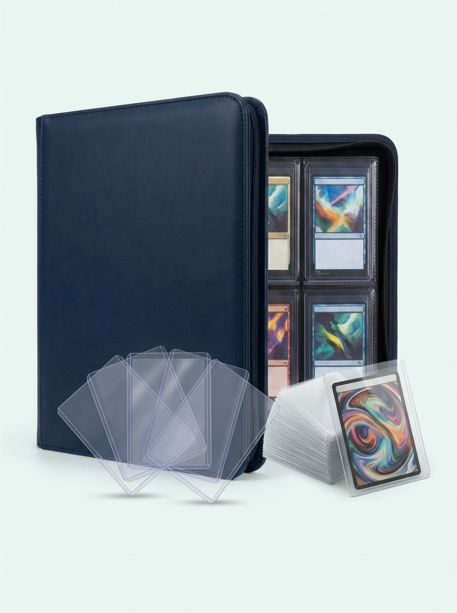 Kit protection 3 couches : classeur toploaders, toploaders et protège-cartes