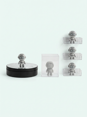 Kit Expo figurine : plateau tournant, vitrine à monter et présentoir mural