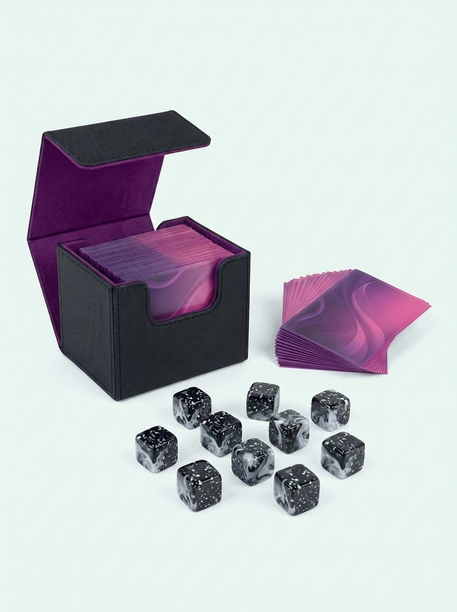 Kit Joueur, sleeves violet et rose