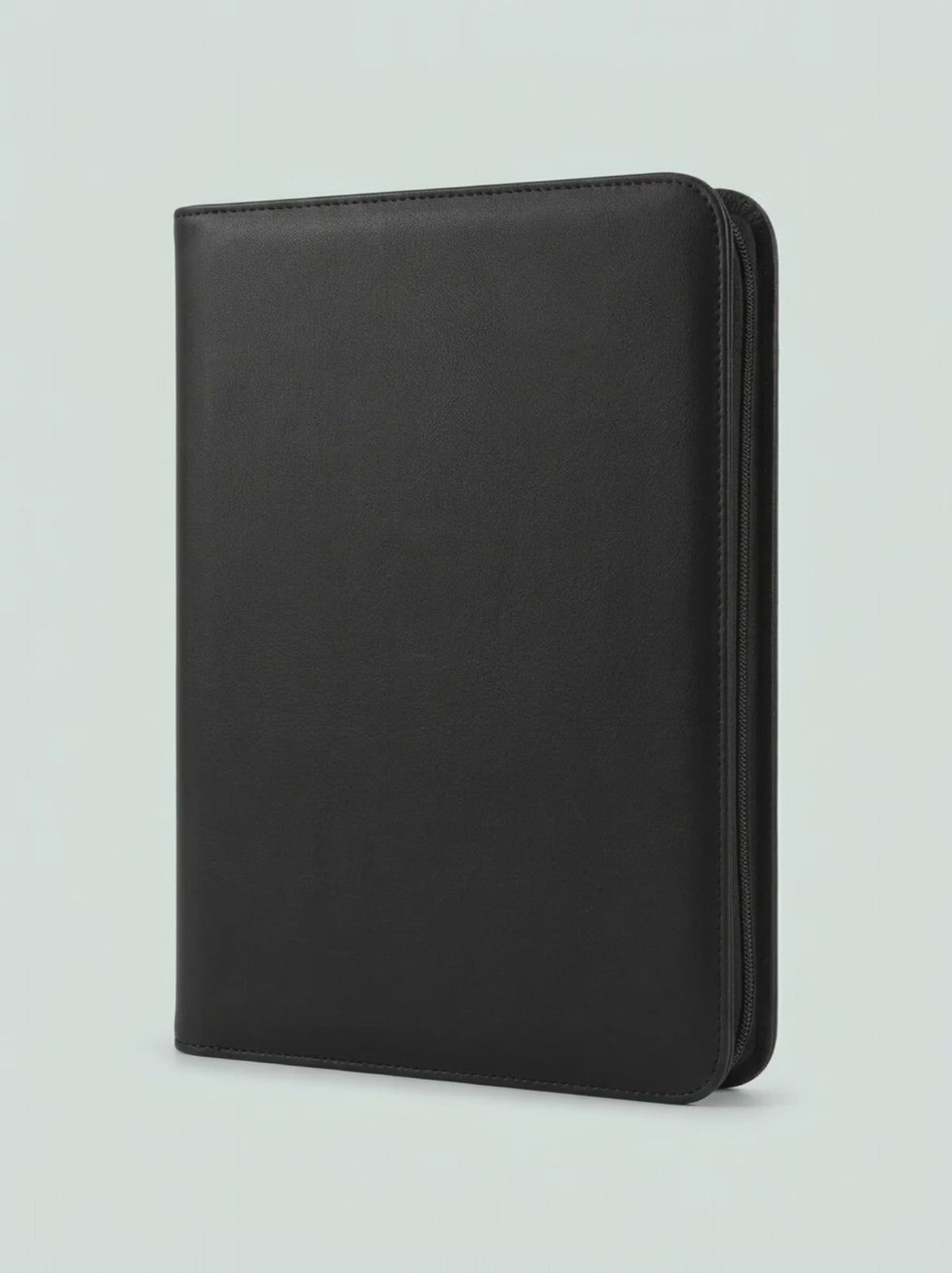 Vidéo du classeur zippé 9 pochettes Mintcase en simili-cuir noir